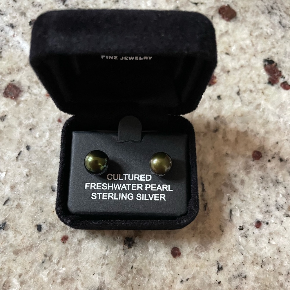 Cultured Freshwater Button Pearl Stud Earrings from BELLE DE MER